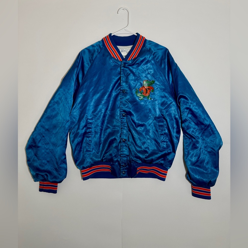 Vintage 80s ChalkLine Florida Gators Satin Jacket Mens Size Large USA Rare HTF